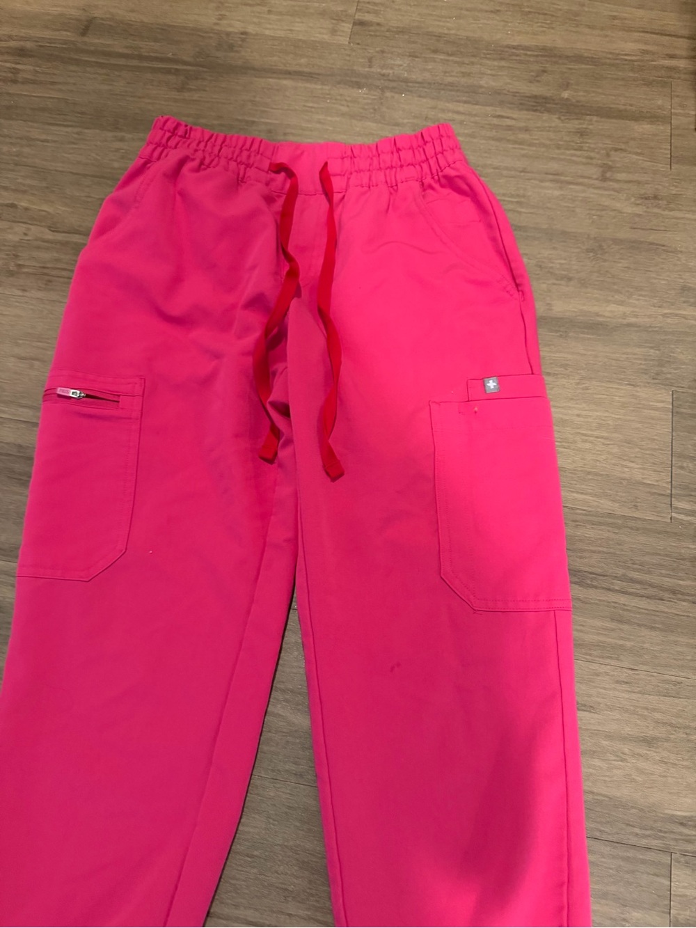 Figs Hot Pink Cargo Jogger Pants